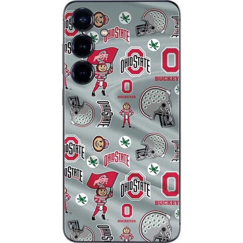 Ohio State University Pattern Galaxy S25 Skin
